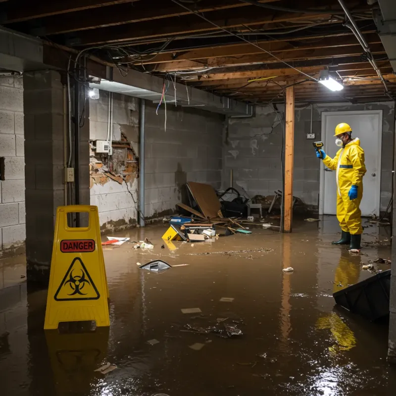 Flooded Basement Electrical Hazard in Pearl City, HI Property